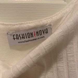 Fashion Nova Dresses - Fashion Nova White Ribbed Midi Dress Fashion Nova Dresses - Fashion Nova White Ribbed Midi Dress